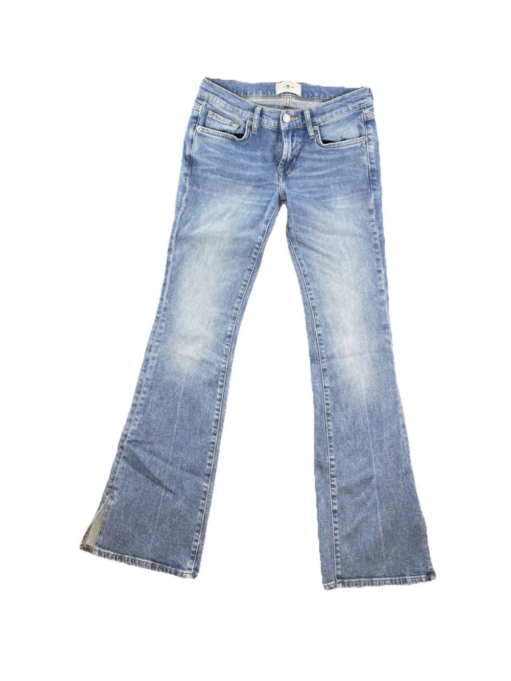 Seven For All Mankind Low Rise Original Bootcut Light Wash Jeans Sz 26